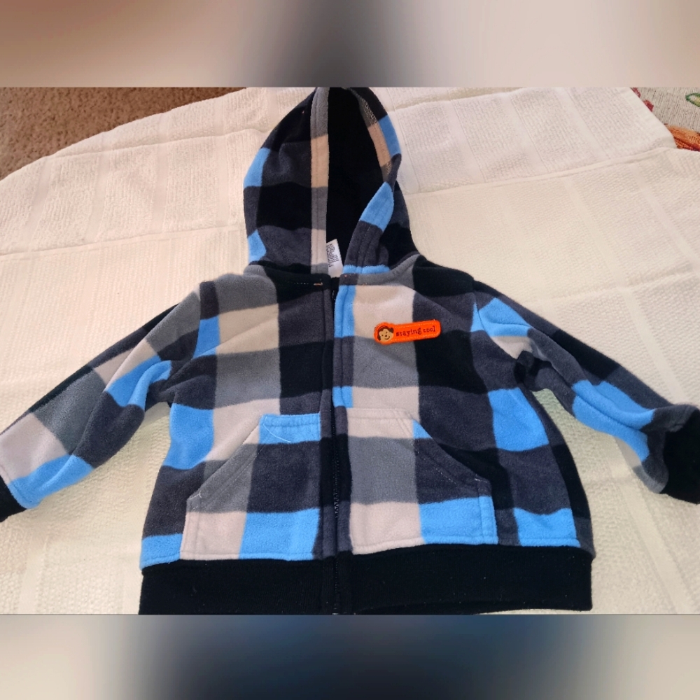 Boys size 6 month, Just one You hooded jacket